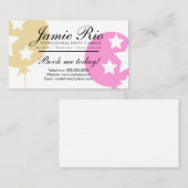 Ballonsterren voor feestgebaren visitekaartje (Voorkant / Achterkant)