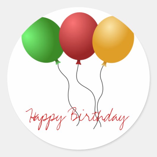 ballonsticker ronde sticker (Voorkant)