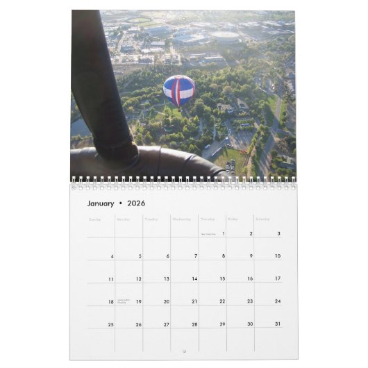 Ballonstralen Kalender (Jan 2026)