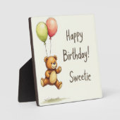 ballonteddybeer fotoplaat (Voorkant)