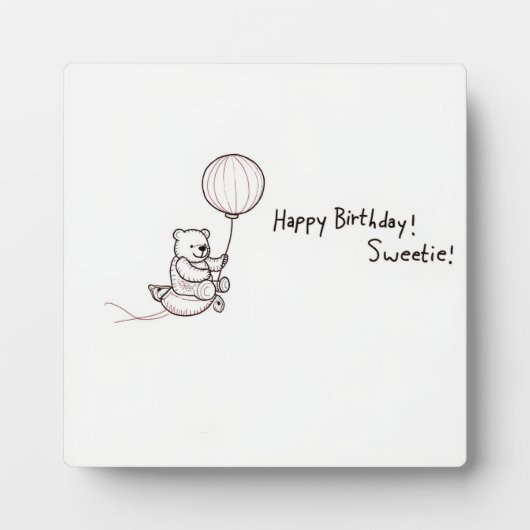 ballonteddybeer fotoplaat (Voorkant)