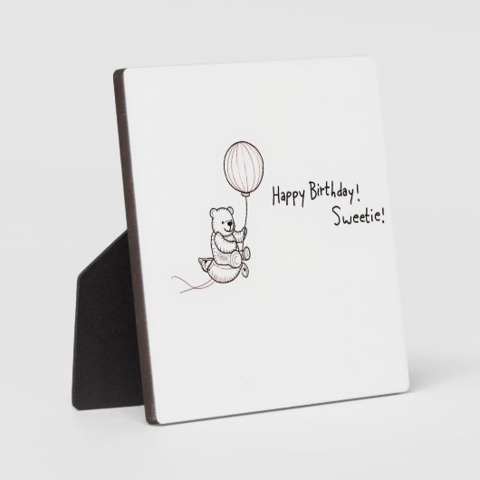 ballonteddybeer fotoplaat (Voorkant)