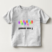 ballontelling ondersteboven kinder shirts (Voorkant)