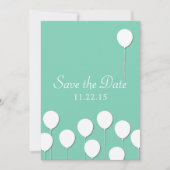 Ballonthema Bewaar de datum Save The Date (Voorkant)