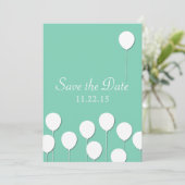 Ballonthema Bewaar de datum Save The Date (Staand voorkant)