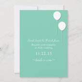 Ballonthema Bewaar de datum Save The Date (Achterkant)