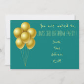 Ballontoddler - jarig kind kaart (Voorkant)