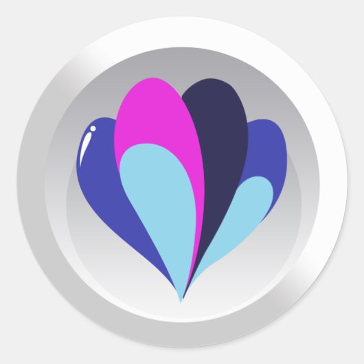 ballonvaarder ronde sticker (Voorkant)