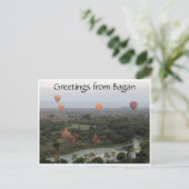 ballonvaarding van bagan briefkaart (Staand voorkant)