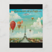 ballonvaart over het Parijse Briefkaart (Voorkant)