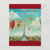  ballonvaart over het Parijse Briefkaart (Voorkant)