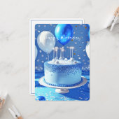 ballonvaartonjekker Confetti Kaart (Voorkant / Achterkant in situ)