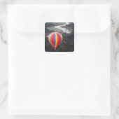 Ballonvaren boven de Mara-rivier Vierkante Sticker (Tas)