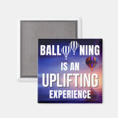 Ballonvaren is een verheffende ervaring magneet (Voorkant / Achterkant)