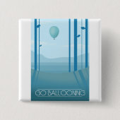 Ballonvaren Vierkante Button 5,1 Cm (Voorkant)