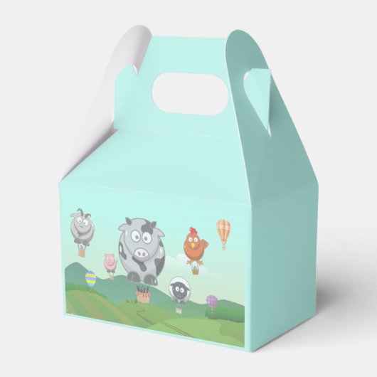 Ballonvee Aangepaste kinderen van afgelopen dag Bedankdoosjes (Achterkant)