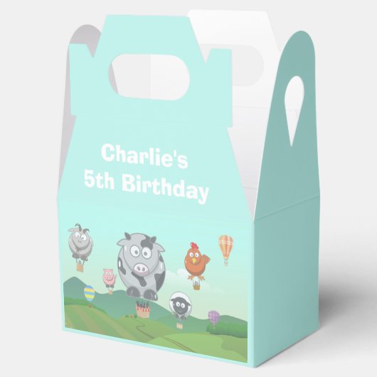 Ballonvee Aangepaste kinderen van afgelopen dag Bedankdoosjes (Geopend)