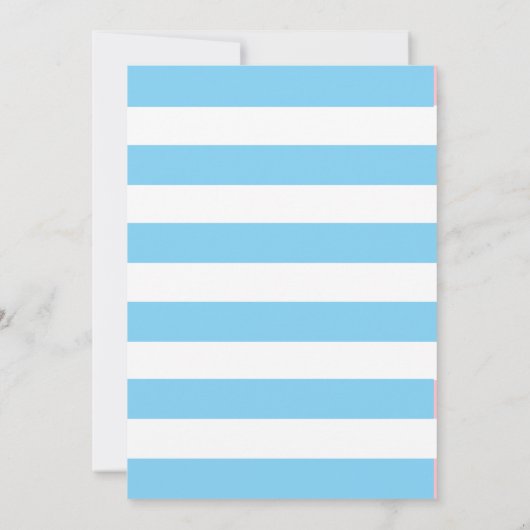 Ballonverjaardagsuitnodiging Kaart (Achterkant)