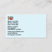 Ballonverkoop, onderhoud, Visitekaartje voor lever (Achterkant)