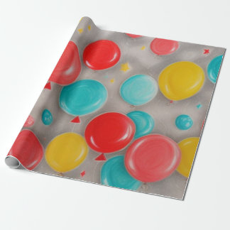 Ballonverpakking voor verjaardag cadeaupapier