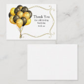 Ballonviering Dankjewel Card Notitiekaartje (Voorkant / Achterkant)