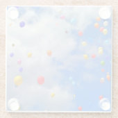 ballonvrijgave glazen onderzetter (Achterkant)