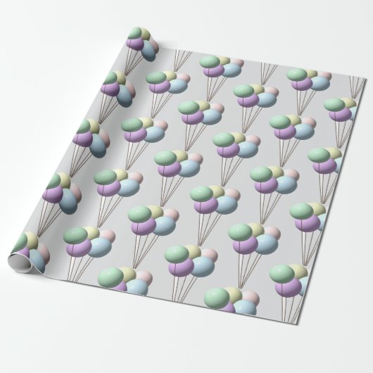Ballonwikkelpapier Cadeaupapier (Uitgerold)