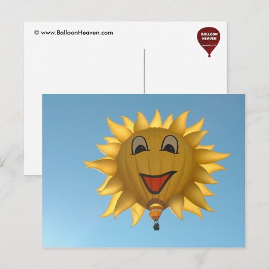 Ballonzonnige Briefkaart (Voorkant / Achterkant)