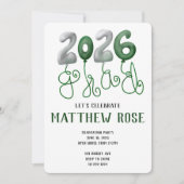 Balloon 2025 Grad Invitation Kaart (Voorkant)