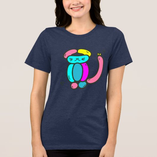 Balloon Animal Cat T-Shirt (Voorkant)