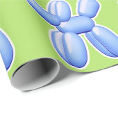 Balloon Animal Dog Blue       Cadeaupapier (Rol Hoek)