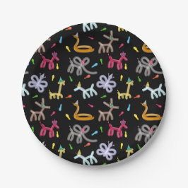 Balloon Animals Kids Birthday Party Theme Papieren Bordje