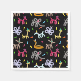 Balloon Animals Kids Birthday Party Theme Servet