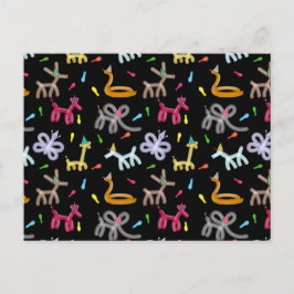 Balloon Animals Kids Party Theme Briefkaart