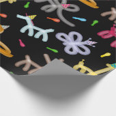 Balloon Animals Kids Party Theme Cadeaupapier (Hoek)