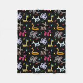 Balloon Animals Kids Party Theme Fleece Deken (Voorkant)