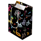Balloon Animals Kids Party Theme Medium Cadeauzakje (Voorkant Gekanteld)