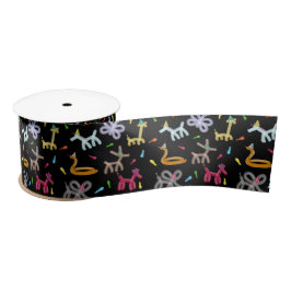 Balloon Animals Kids Party Theme Satijnen Lint