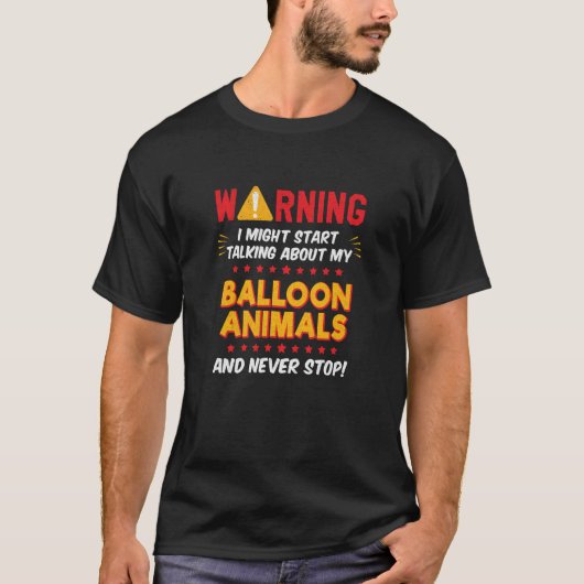 Balloon Animals Magician Joke Graphic T-shirt (Voorkant)