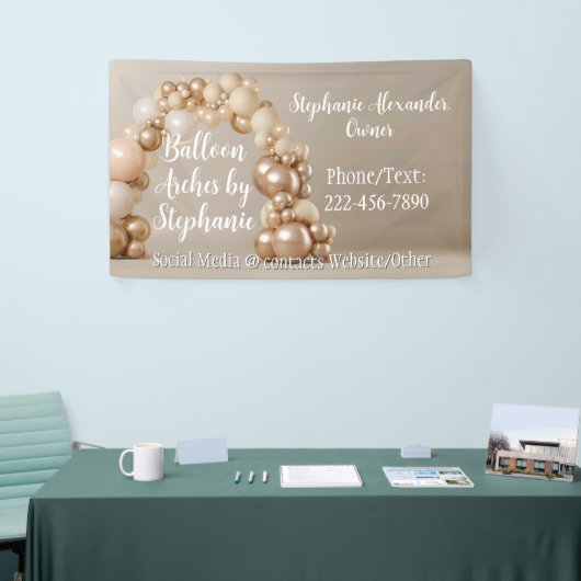 Balloon Arch Artist Party Planner Decoreren Spandoek (Beurs)