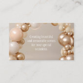 Balloon Arch Artist Party Planner Decoreren Visitekaartje (Achterkant)