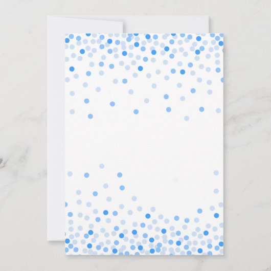 Balloon Baby Boy 1e verjaardag Eerste Confetti Kaart (Achterkant)