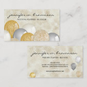 Balloon Baby Shower Feest Planner Visitekaartje (Voorkant / Achterkant)