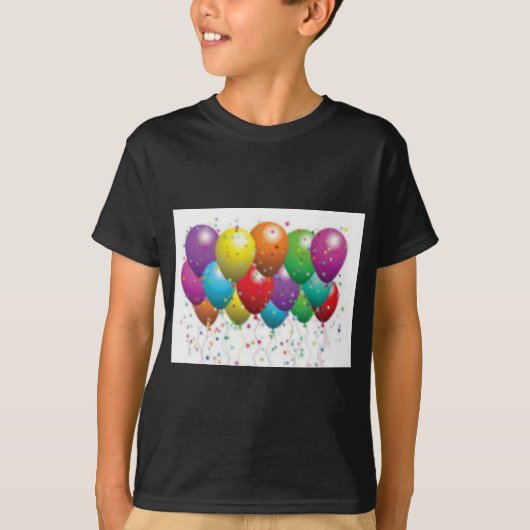 balloon_birthday_card_customize-r11e61ed9b9074290b t-shirt (Voorkant)