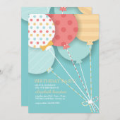 Balloon Bouquet 2 Uitnodiging (Voorkant / Achterkant)
