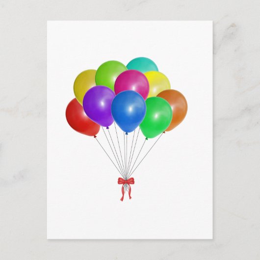 Balloon Bouquet Briefkaart (Voorkant)