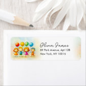  Balloon Buddies Bash Boy 1st Birthday Etiket (Insitu)