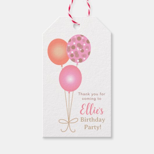 Balloon  cadeaulabel (Voorkant)