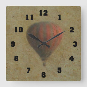 Balloon Clock Vierkante Klok