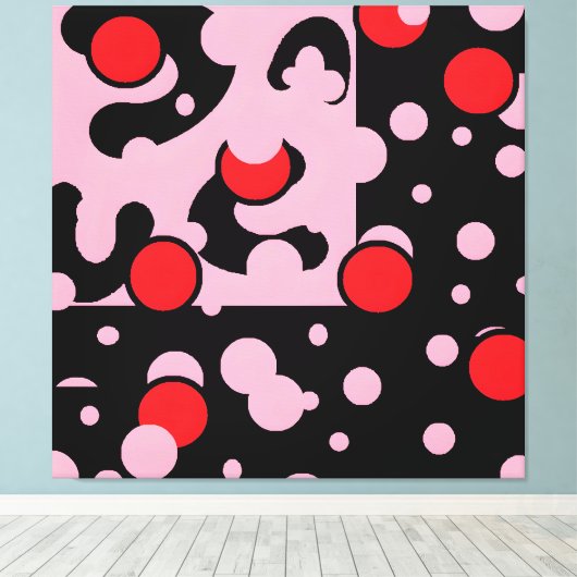 Balloon Clouds Group Canvas Afdruk (Insitu (Houten vloer))